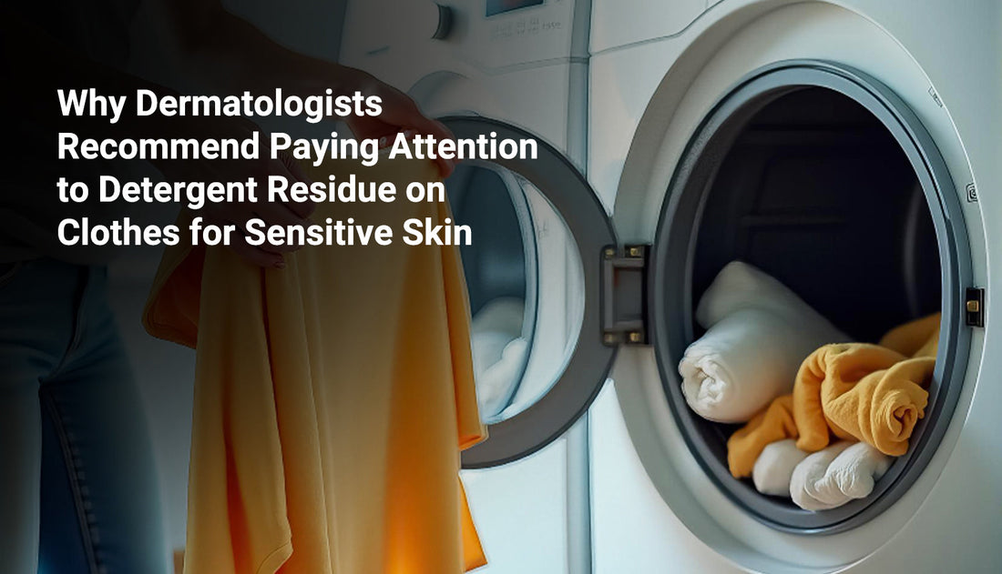 Freshly washed cotton clothing and bedding for sensitive skin with plant-based laundry detergent.