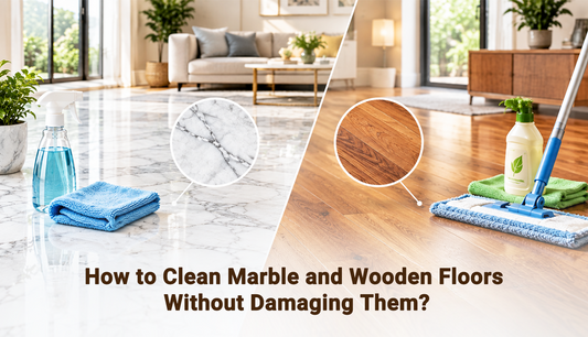 How to Clean Marble and Wooden Floors Without Damaging Them?