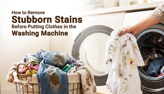 How to remove stubborn stains from clothes before machine washing